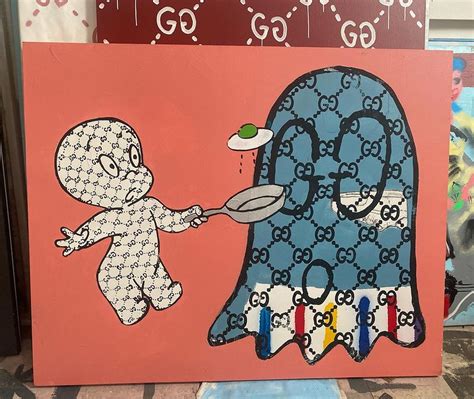 gucci ghost painting ebay
